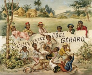 Cartel publicitario para Champagne Abel Gérard, finales del siglo XIX de Unknown artist