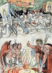 Tras un periodo de prohibición de los actos públicos religiosos, se reanudan en Francia las procesiones y peregrinaciones Ilustración de "Le pelerin" de mayo de 1921