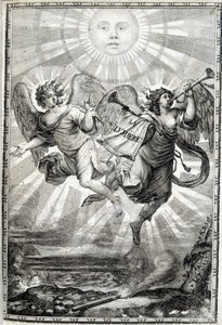 Figura alegórica de la Luz - La Luz a Monseñor el eminente Cardenal Jules Mazarin (Giulio Raimondo Mazzarino o Mazarino) (1602-1661) de Unknown artist