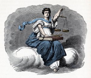 Alegoría de la Justicia - 1882 de Unknown artist