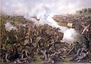 Guerra Civil Americana (1861 - 1865): Batalla de Five Forks (Virginia) 1 de abril de Unknown artist