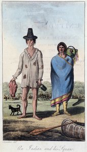 Un indio y su esposa, Canadá de Unknown artist