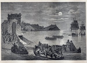 Ancona - Expedición de Ancona a Italia lanzada por Luis Felipe I en la noche del 22 al 23 de febrero