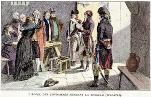 Llamado de convictos durante el Terror (1793-1794) de Unknown artist