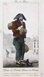 Vendedor de manzanas - en “Cris de Paris”, principios del siglo XIX de Unknown artist