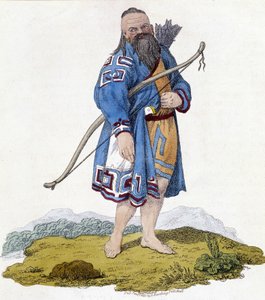 Arquero de una población rusa. Ilustración de 1803 de Unknown artist