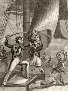 Ataque de piratas de Unknown artist