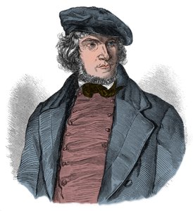 August Heinrich Hoffmann, conocido como Hoffmann von Fallersleben de Unknown artist