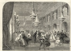 Baden Baden (Baden-Baden), Alemania - Interior de la Sala de Conversación - 1867 de Unknown artist