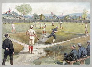 Juego de béisbol de Unknown artist