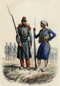 Batallón de la Legión Extranjera, formado y enviado a Argelia en 1831; Batallón de Tiradores Indígenas, formado y enviado a Argelia en 1841, en 