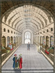 Bazar (souk) de Túnez, Túnez. de Unknown artist
