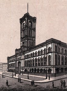Berlín, Alemania: vista del Ayuntamiento. en "El mundo ilustrado 168 vistas" Sin fecha (finales del siglo XIX) de Unknown artist