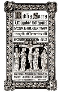 Biblia Sacra, Tournai 1881 - Biblia Sacra, Vulgatae Editionis, Sixit V. Pont. Max. Jussu recognita ed ed Clementis VIII auctorita