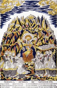Virgen Negra de Monserrate, La Habana, rodeada de ángeles de Unknown artist