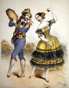 Bolero. Grabado alrededor de 1850