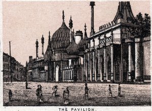 Brighton, Inglaterra: vista del pabellón. en "El mundo ilustra 168 vistas" Sin fecha (finales del siglo XIX) de Unknown artist