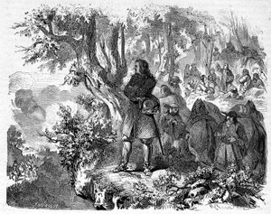 Camisards en las Cévennes. Grabado del siglo XIX de Unknown artist