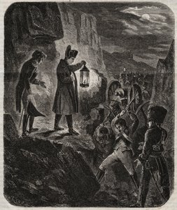 Campaña de Prusia y Polonia: el emperador Napoleón I (1769-1821) en la víspera de la Batalla de Jena y Auerstedt 14/10/1805 - El emperador Napoleón I la noche antes de la Batalla de Jena-Auerstedt contra el ejército prusiano el 14 de octubre de 1805 de Unknown artist