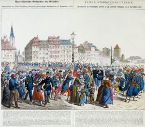 Capitulación de Estrasburgo y salida de la guarnición francesa, 28 de septiembre de 1870 de Unknown artist