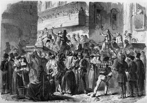 Carnaval de Roma basado en un dibujo de Gierdziejewski en 1858.