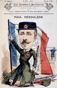 Caricatura de Paul Déleède (1846-1914), escritor y político francés. En "The Men of Today" de Unknown artist