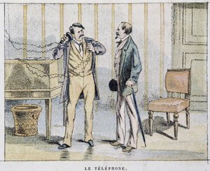 Imagen de caricatura en el teléfono de Unknown artist