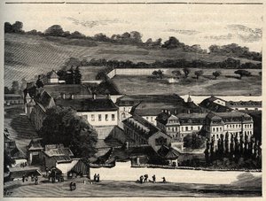 Casa Central de Clairvaux (prisión de Clairvaux) - Champagne-Ardenne - grabado en 
