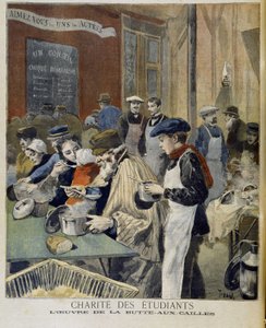 Caridad de los estudiantes, la obra de la Butte aux Cailles - en "Le petit journal" del 5 de febrero de Unknown artist