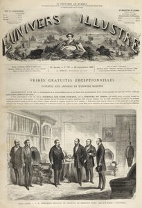 Chateau de Saint-Cloud Napoleón III recibiendo a Juan Prim (general y estadista español) de Unknown artist