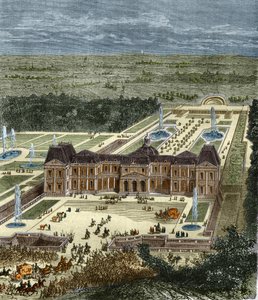 Chateau de Vaux Le Visomte en la época del Rey Luis XIV. Grabado del siglo XIX. de Unknown artist