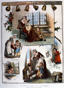 Recuerdos de Navidad, grabado de Unknown artist