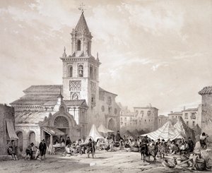 Iglesia de la Feria en Sevilla, “España Artística y Monumental de sitios y monumentos famosos de España” por Don Genaro Pérez de Villa
