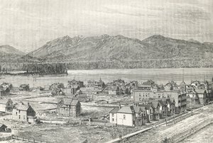 Ciudad de Vancouver, grabado, Canadá de Unknown artist