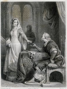 Clarisse de Somerghem. Grabado siglo XIX de Unknown artist