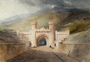 Portal ferroviario del túnel de Clayton de Unknown artist