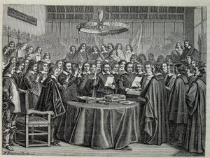 Congreso de Westfalia, tratado de paz que puso fin a la guerra de los treinta años de Unknown artist