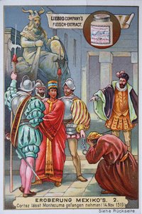 Conquista de México: Cortés detiene al rey Mont... Escuela Europea (siglo XX) Conquista de México: Cortés detiene al rey Moctezuma II