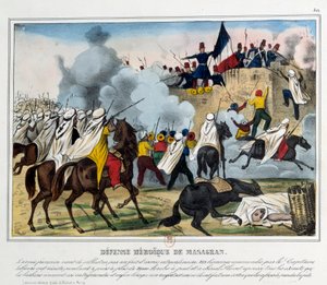 Conquista de Argelia: la batalla de Mazagran el 6/02/1839 de Unknown artist