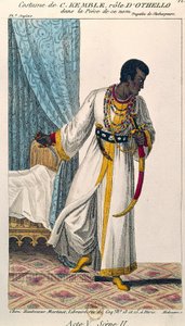 Disfraz del comediante Charles Kemble (1775-1854) en el papel de Otelo en la obra del mismo nombre de William Shakespeare (1564-1616) de Unknown artist