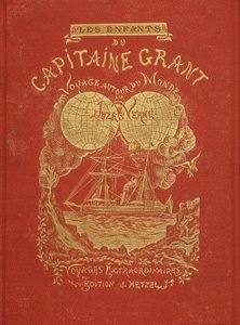 Portada del libro de Julio Verne “Los hijos del capitán Grant”, ed. Hetzel