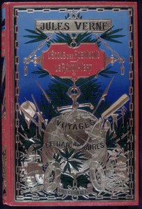 Portada del libro "Viaje extraordinario: La Escuela de Robinson y El Rayo Verde" de Jules Verne de Unknown artist