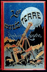 Portada del libro “Los exiliados de la tierra” de André Laurie, Hetzel