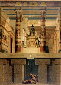 Portada de la primera partitura de “Aida” de Giuseppe Verdi. Edición Ricordi de Unknown artist