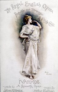 Portada del programa de la ópera Ivanhoe (después de Walter Scott) del compositor británico Arthur Sullivan (1842-1900) 31 de enero de Unknown artist