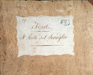 Portada de la partitura de Die Entführung aus dem Serail, ópera de Mozart, versión Lichtenthal (1838)