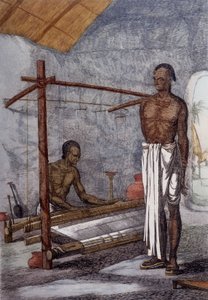Cultura, civilización y sociedad india: el tejedor en India. de Unknown artist