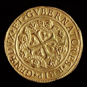 Moneda: cuatro ECU de oro. 1652 Collezione numismatica Banca Carige de Unknown artist