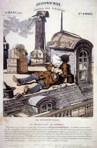 Daguerreopipers o El talento viene en el sueño. Artículo irónico contra la nueva profesión de fotógrafo. En “Hoy, diario de ridículos”, el 15/03/1840.