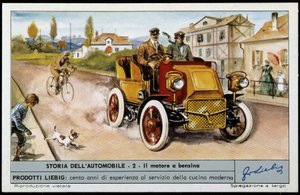 Daimler en 1897: 4 cilindros, 4 tiempos, 20 hp de Unknown artist